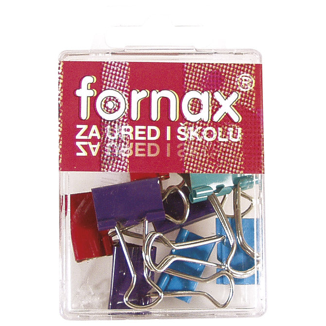 Kvačice za papir 19mm pk10 fornax bc-30 sortirano blister