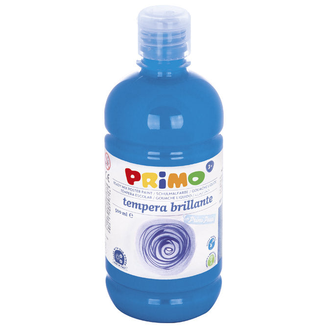 Barva tempera 0,5 litra primo base cmp.202br500501 modra cyan