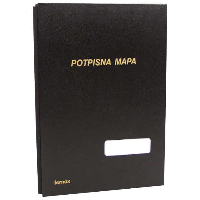 MAPA S PODPISOM Z OKNOM 3006 FORNAX ČRNA