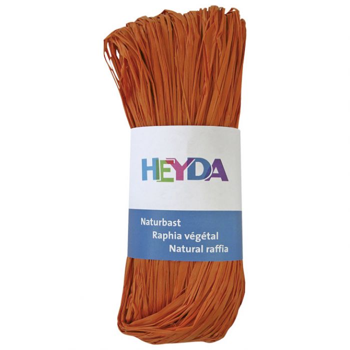 RAFIJA PRIRODNA 50G HEYDA 20-48877 94 NARANČASTA