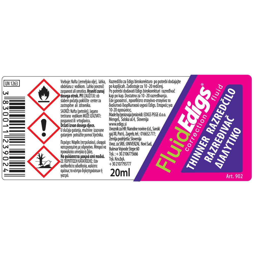 Korektor-razredčilo 20ml 902 edigs 1080