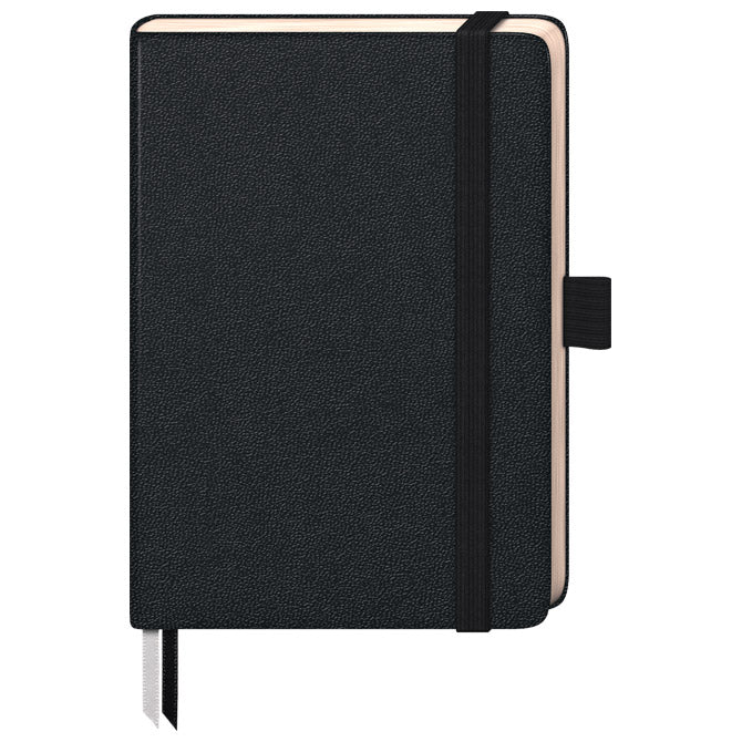 NOTES A6 KARO 96L ŠAMOA 80G S GUMICOM KOMPAGNON BRUNNEN 10-55218-05 CRNI
