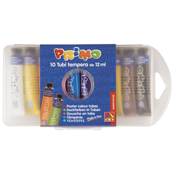 BOJA TEMPERA 12ML ALUMINIJSKA TUBA 10BOJA/POLY PRIMO 444T10SAP