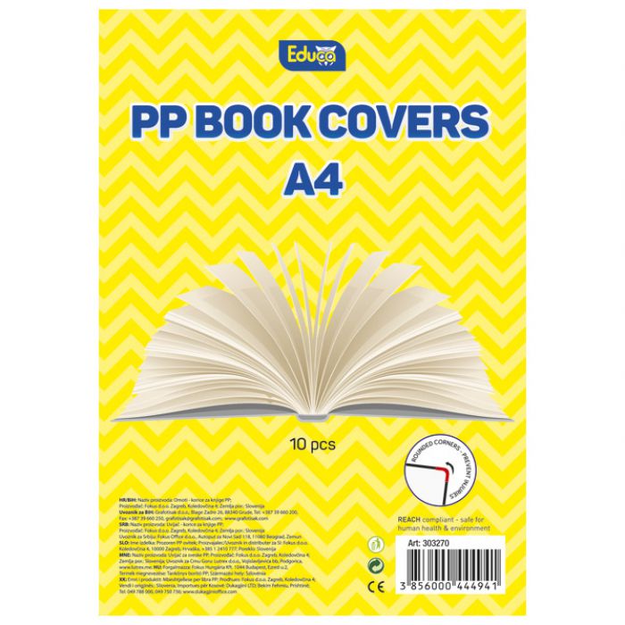 OMOTNICA-KORICE ZA KNJIGE A4 PP PK10 EDUCA
