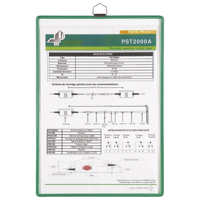 ETUI VISEĆI A4 TARIFOLD(DJOIS)154500 SIVI