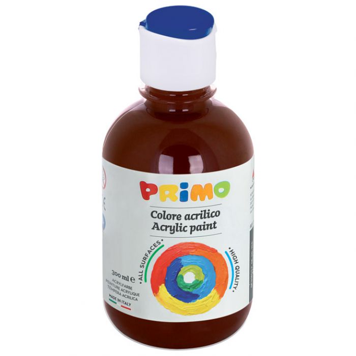 BOJA TEMPERA AKRILNA 300ML PRIMO 400TA300740 SMEĐA