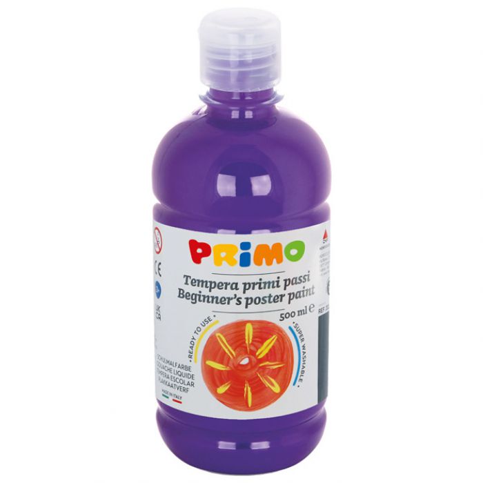 BOJA TEMPERA  0,5 LITRE PRIMO BASE 202BR500400 LJUBIČASTA