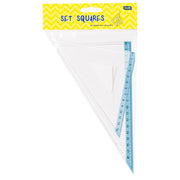 TROKUT PVC 25 CM (45° PLUS 60°) PK2 VELIKI EDUCA BLISTER