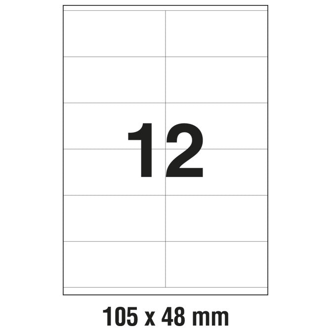 NALJEPKE ILK 105X48MM PK100L ZWECKFORM 3424