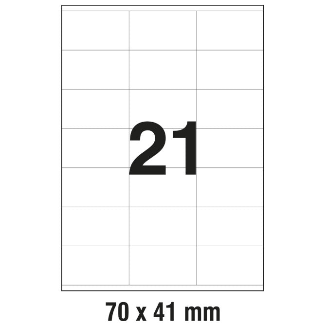 ETIKETE ILK  70X41MM PK100L ZWECKFORM 3481