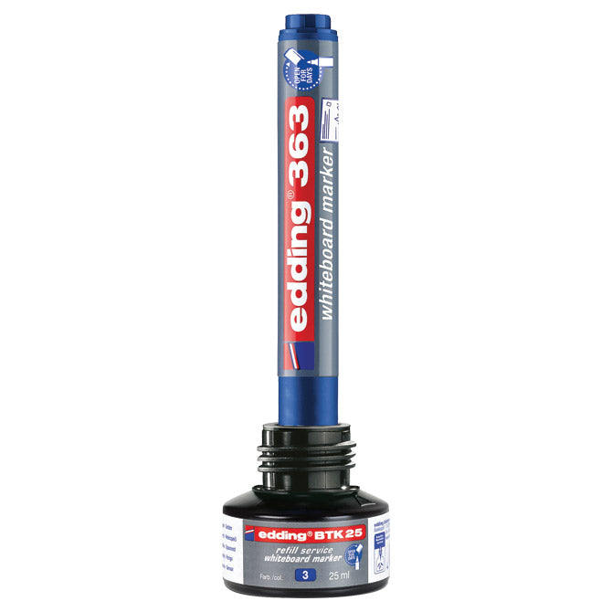 TINTA ZA MARKER (ZA BIJELU PLOČU) 25ML EDDING BTK25 PLAVA