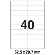 ETIKETE ILK  52,5X29,7MM PK100L ZWECKFORM 3651