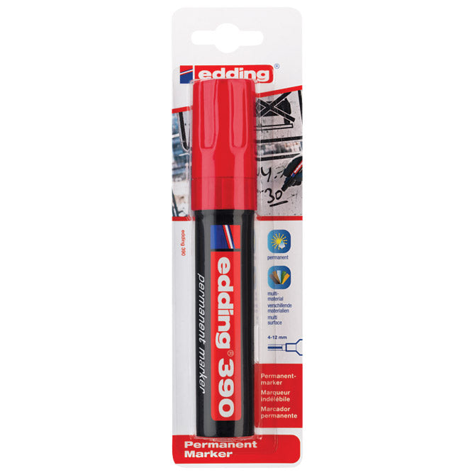 Marker permanentni 4-12mm edding 390/1 rdeči blister