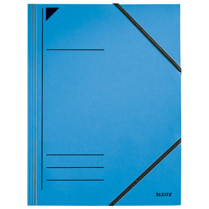 MAPA KLAPA Z ELASTIKO KARTON A4 LEITZ 39810235 MODRA