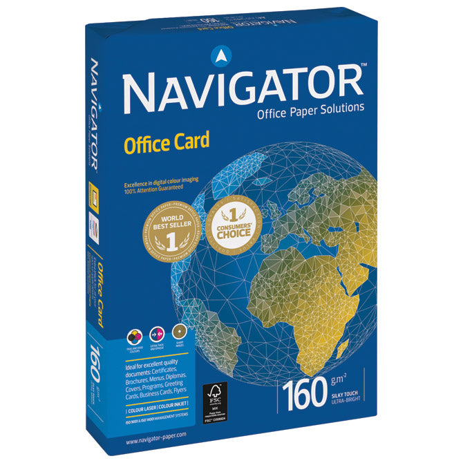 PAPIR ILK NAVIGATOR A3 160G OFFICE CARD PK250 SOPORCEL