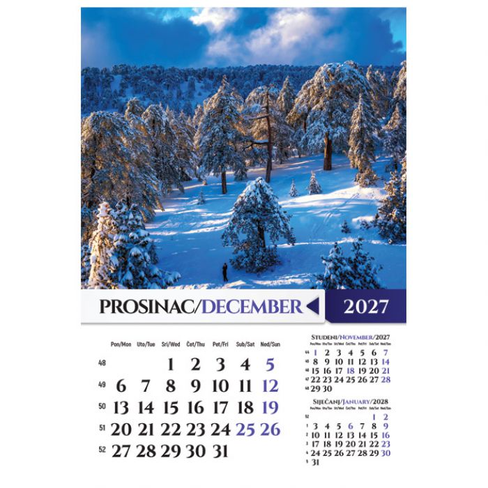 KALENDAR "PRIRODA 2027" 13 LISTOVA, SPIRALA
