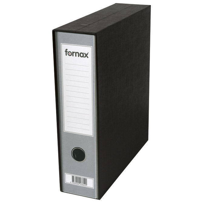 REGISTER A4 ŠIROKI V ŠKATLI PRESTIGE FORNAX 402339 (13466) METALIK SREBRN