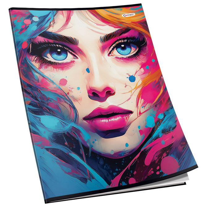 TEKA MEKI UVEZ A5 CRTE 40L 80G GLITTER CONNECT SORTIRANI MOTIVI