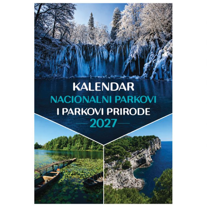 KALENDAR "NACIONALNI PARKOVI I PARKOVI PRIRODE 2027" 13 LISTOVA, SPIRALA