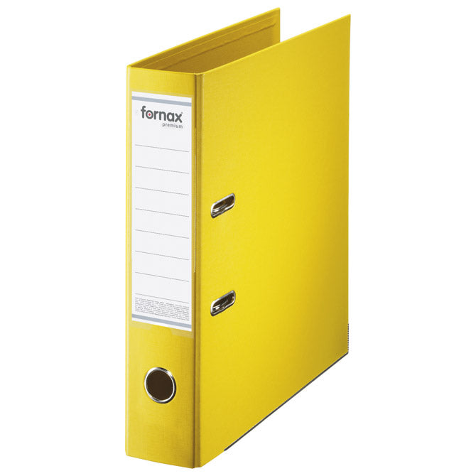 REGISTRATOR A4 ŠIROKI SAMOSTOJEĆI PREMIUM FORNAX (15705) ŽUTI