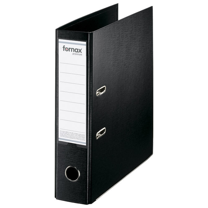 REGISTRATOR A4 ŠIROKI SAMOSTOJEĆI PREMIUM FORNAX (15696) CRNI
