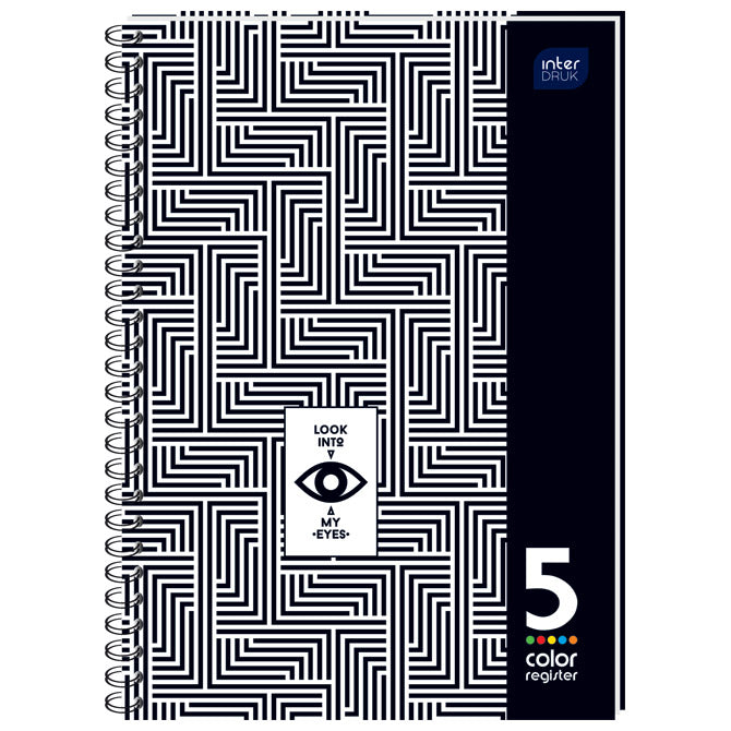 BLOK NOTES A5 KARO 100L S PERFORACIJO PLUS 2 LUKNJI ROB V BARVI INTERDRUK