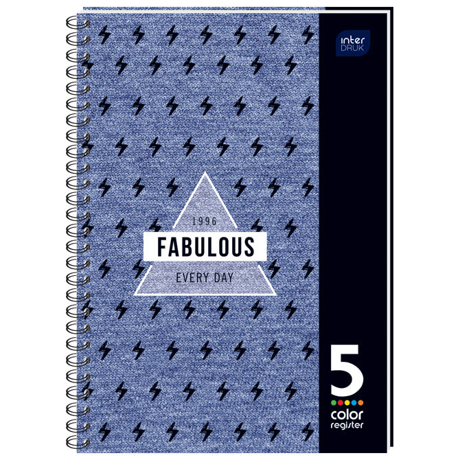 BLOK NOTES A5 KARO 100L S PERFORACIJO PLUS 2 LUKNJI ROB V BARVI INTERDRUK