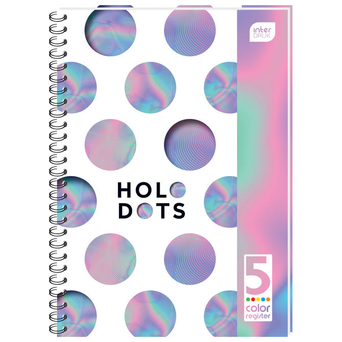 BLOK NOTES A5 KARO 100L S PERFORACIJO PLUS 2 LUKNJI ROB V BARVI INTERDRUK