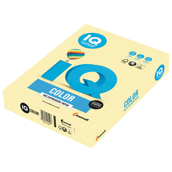 PAPIR ILK IQ PASTEL A4 120G PK250 MONDI YE23 SVIJETLO ŽUTI