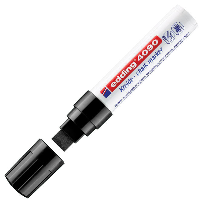 Oznaka-kreda za steklo 4-15mm edding 4090 črna