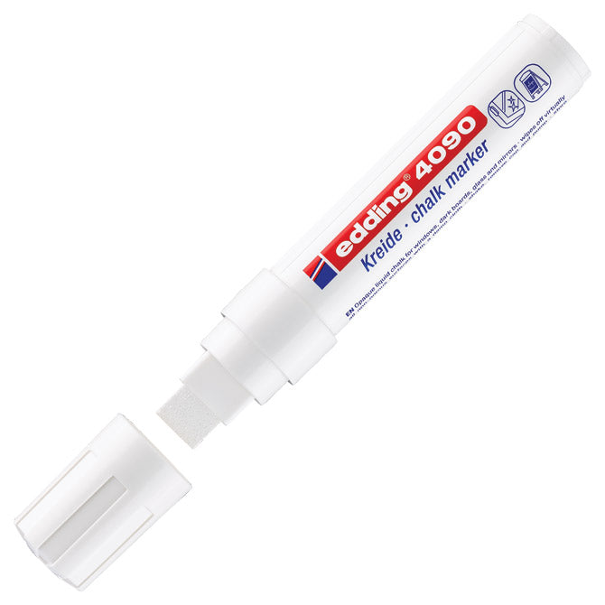 Marker-kreda za steklo 4-15mm edding 4090 beli
