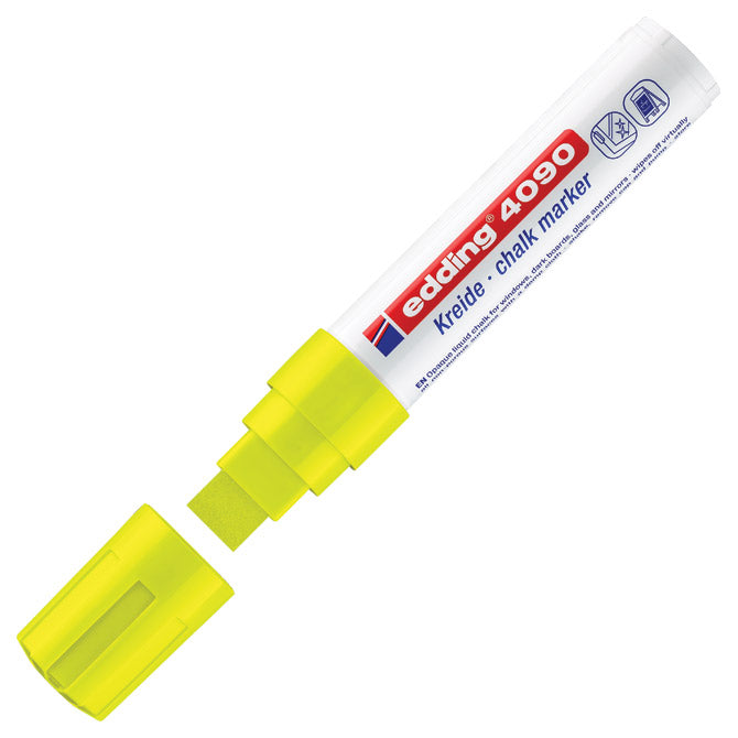 Marker-kreda za steklo 4-15 mm Edding 4090 neon rumen