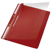 FASCIKL MEHANIKA EURO S 2RUPE PVC A4 LEITZ 41900125 CRVENI