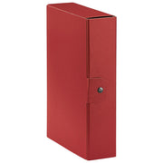 MAPA Z GUMBOM HRBTENICA- 80MM A4 EUROBOX ESSELTE C2816/390328160 RDEČA