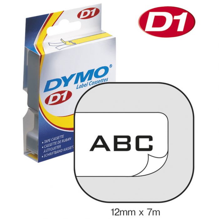 VRPCA D1 12 MMX7M DYMO 45013 CRNO-BIJELA