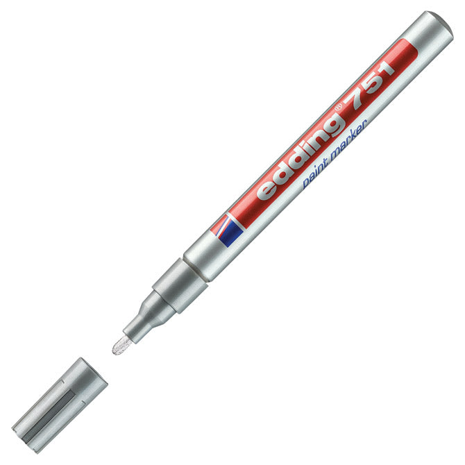Permanentni lakirni marker 1-2 mm edding 751 srebrni