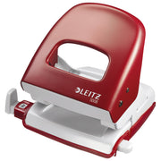 Luknjač 2 luknji do 30 listov leitz 50080025 rdeč