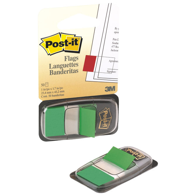 ZASTAVICE 25,4X43,2MM 50L POST-IT 3M.680-3 ZELENA BLISTER