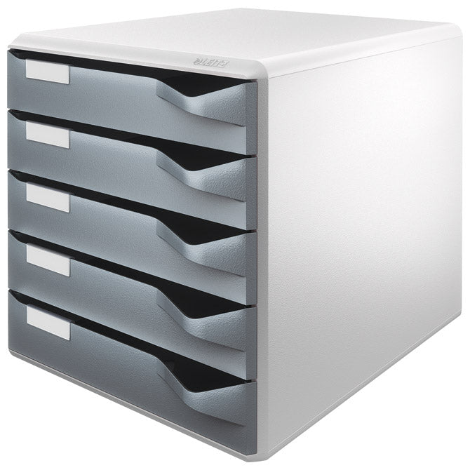 KUTIJA S  5 LADICA POST SET LEITZ 52800089 SIVA