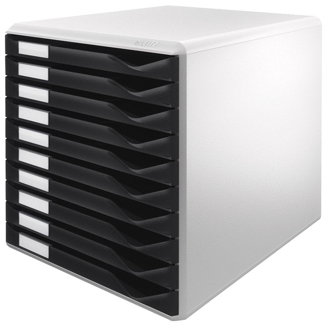 KUTIJA S 10 LADICA FORM SET LEITZ 52810095 SIVO-CRNA