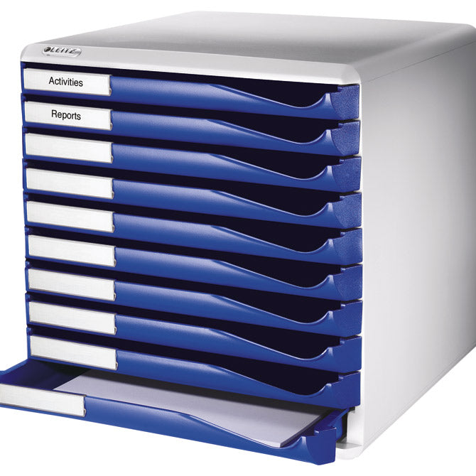 ŠKATLA Z 10 PREDALI FORM SET LEITZ 52810035 MODRA