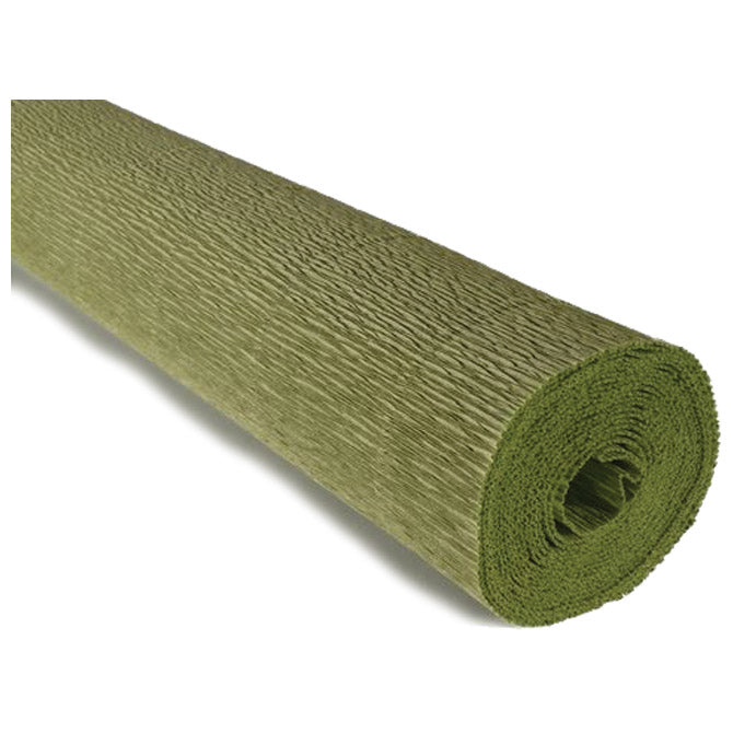 Papir krep 180g 50x250cm cartotecnica rossi 562 svijetlo maslinasto zeleni