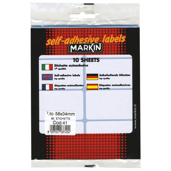ETIKETE SLEP  56X34MM PK10L MARKIN 10041 BLISTER