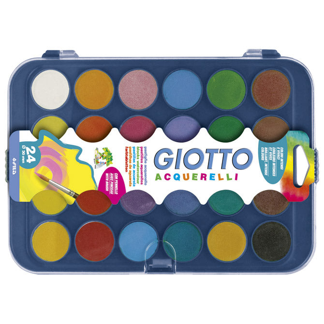 Boja vodena fi 30mm 24boje plus kist giotto fila 3320 (3524) blister