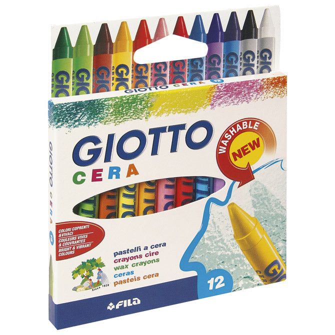 Boje voštane 12boja kartonska kutija giotto fila 2812 blister