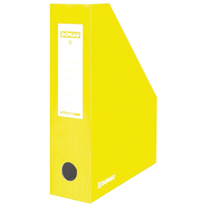 Stojalo za spise vertikalni kartonski lakirani donau 7649201pl-11 rumena