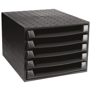KUTIJA S  5 LADICA EXACOMPTA 221014D CRNA