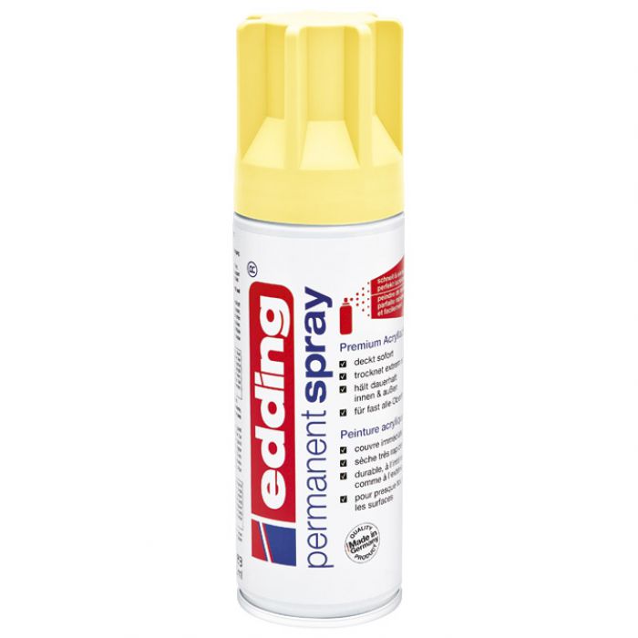 BOJA AKRILNA U SPREJU 200ML PERMANENTNA EDDING 5200915 PASTELNO ŽUTA