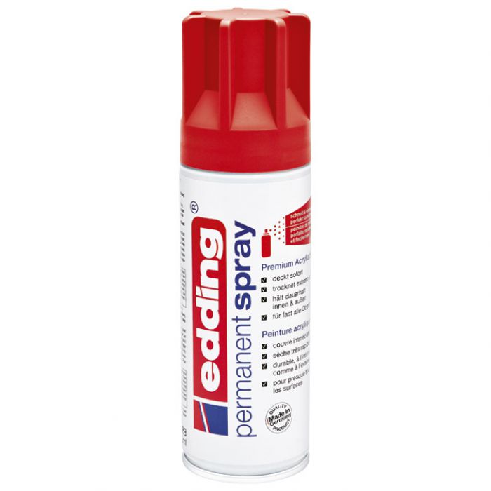 BOJA AKRILNA U SPREJU 200ML PERMANENTNA EDDING 5200902 MAT CRVENA