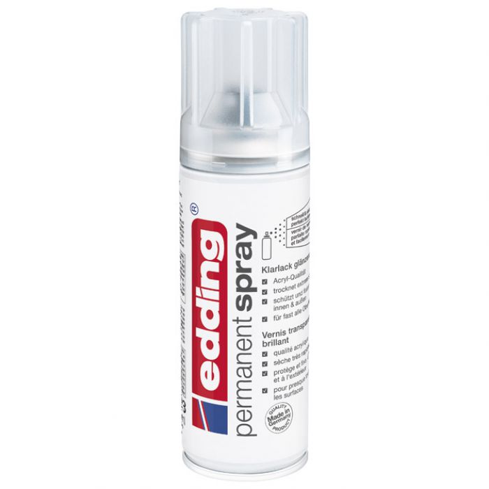 LAK U SPREJU 200ML PERMANENTNI EDDING 5200994 CLEAR SJAJ